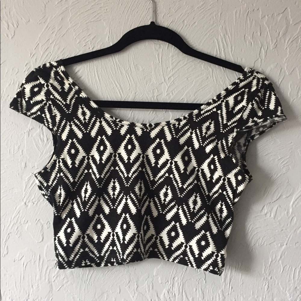 Tribal Print Crop Top- Charlotte Russe